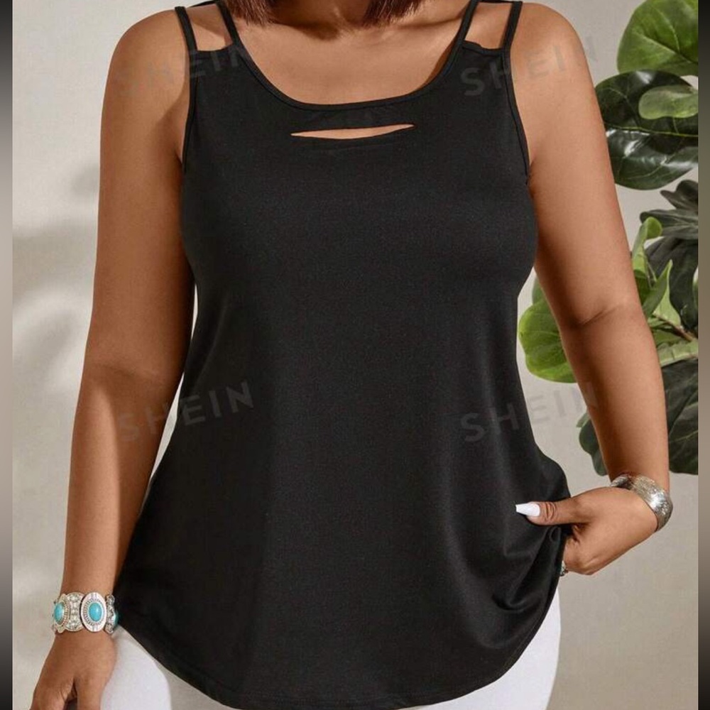 NWOT SHEIN BLACK TANK TOP SZ 2XL